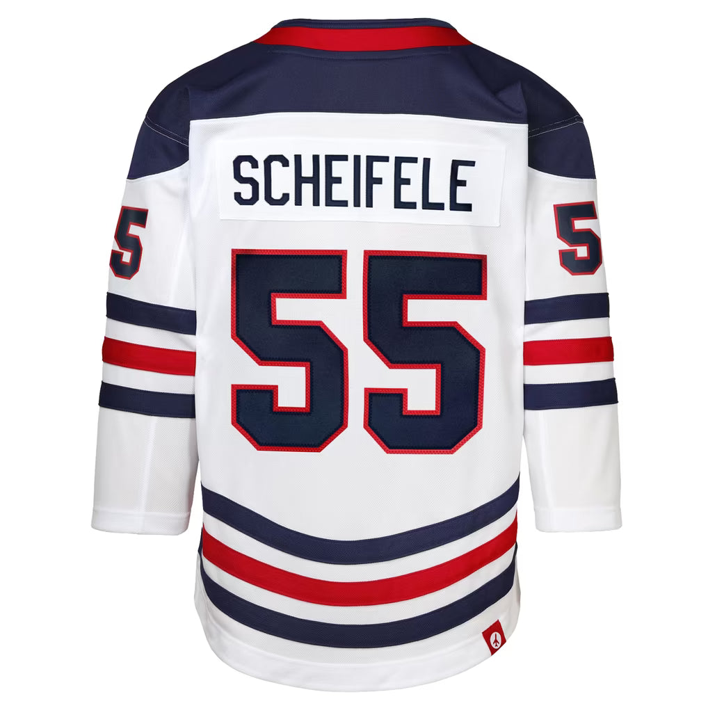 Mark Scheifele Winnipeg Jets NHL Outerstuff Youth White 2026 Heritage Classic Premier Jersey product image 1, provided for
